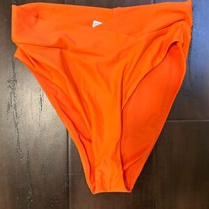 aerie high waisted high cut cheeky swim bottoms